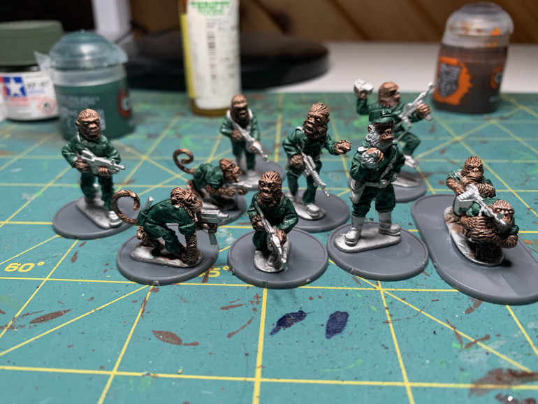 Anotysia's Army with it's initial block painting