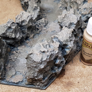 Preparing the Cavern Corridor for Adventure With a Fresh Coat of Paint Part 1