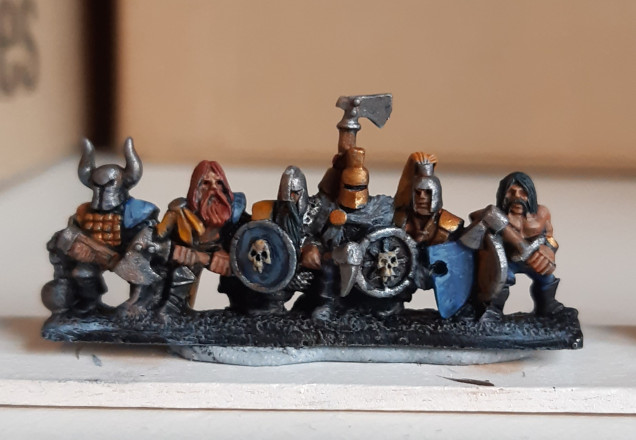 A completed strip of Marauders. Now onto basing.