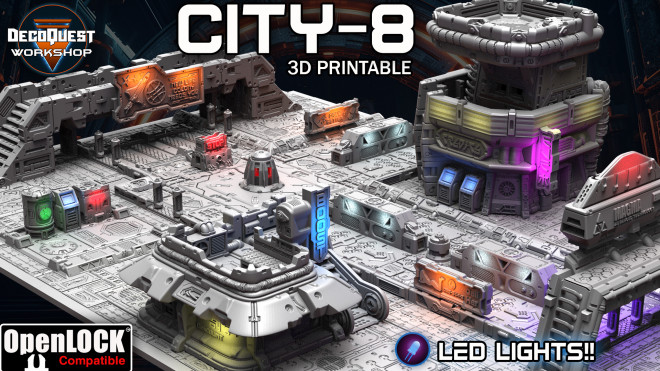 CITY-8 (3D printable)