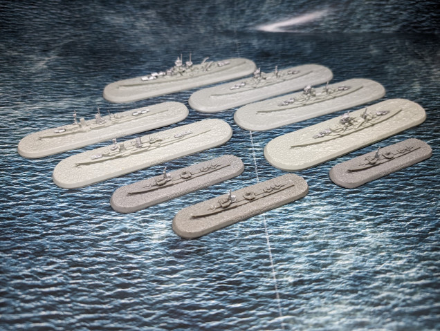 Assembled Kriegsmarine fleet