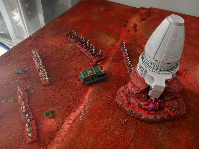 Continuing my Martian empires range with a steam tank and some more Infantry and cavalry with lances 