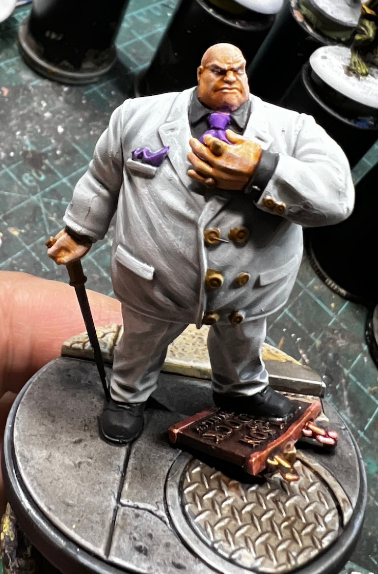 Closer look at the dapper, dangerous, don.Hope to finish him tonight.