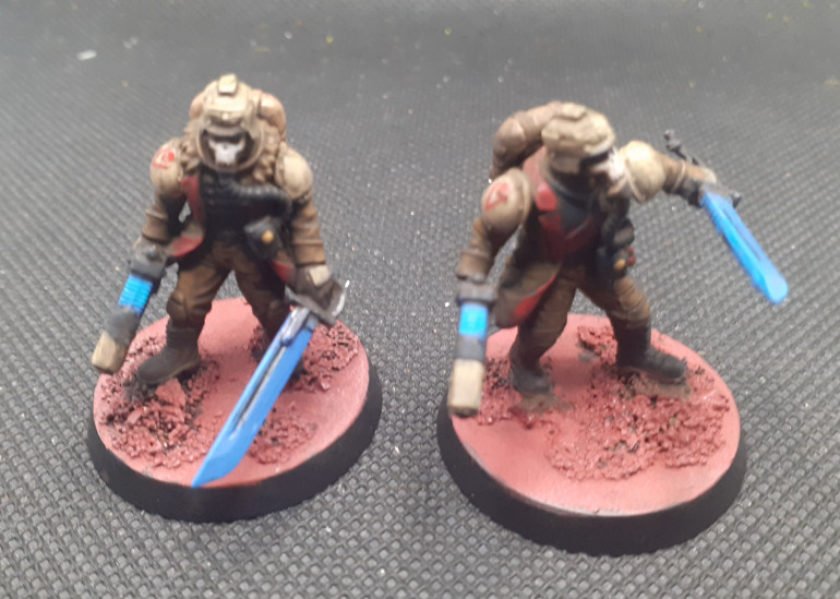Converted up a couple of marshals using parts from anvil and some kreig bits and bobs.