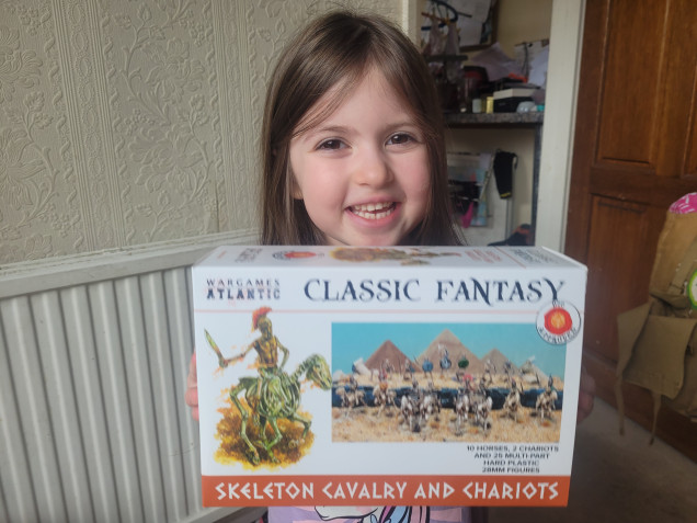 Kindly sent by a commission customer..as if she needs more encouragement (!)  Prob do troop of chariots and troop of cav with the extras as small archer (skirmish) unit 