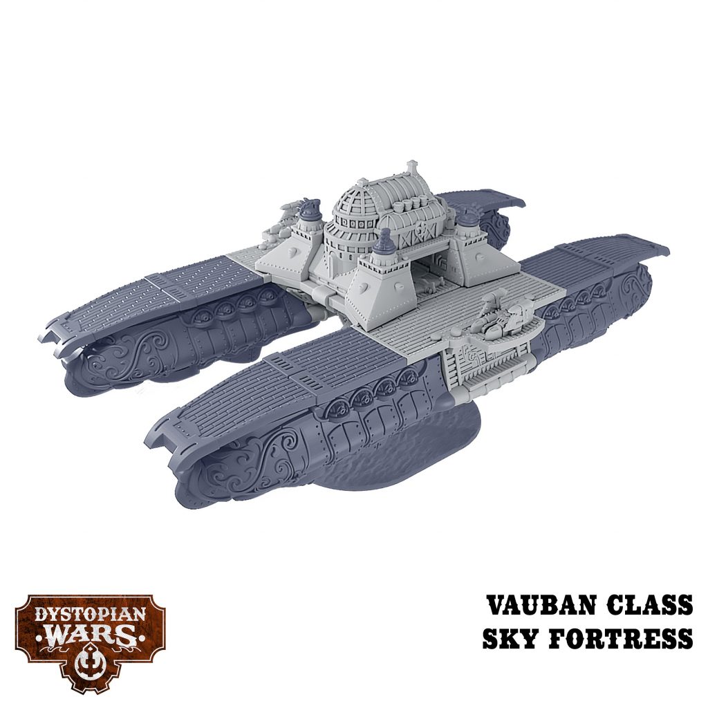 The Vauban Sky Fortress Cruises Into Warcradle’s Dystopian Wars ...