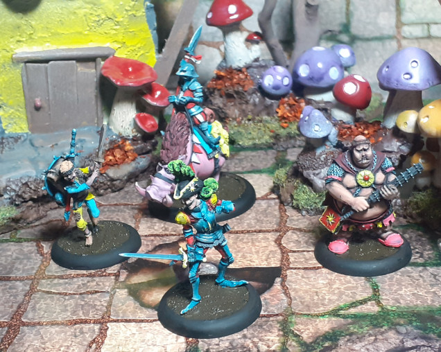 Huzzah ! Spent the Bank Holiday Monday afternoon splashing some paint on some moon stone chaps