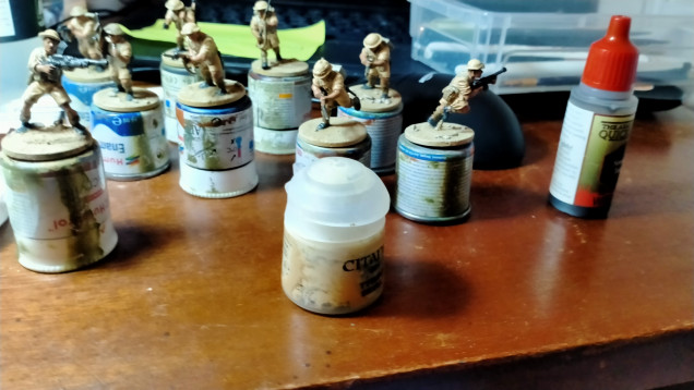 Next up I painted regular infantry. This is Warlords new plastic kit. They are excellent but as i mentioned above their is nothing quite like metal for historics. Actually I just remembered that I like to use playdough and weight my plastic tanks with it, it makes them feel really solid.