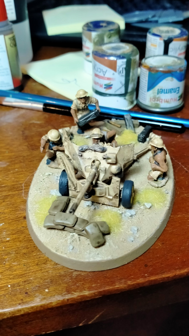 This is my fisrt attempt at an artillery piece and crew. I kept putting off painting teams but after adding some details to the base and painting the minis I had fun and love how it turned out, like a mini diorama.