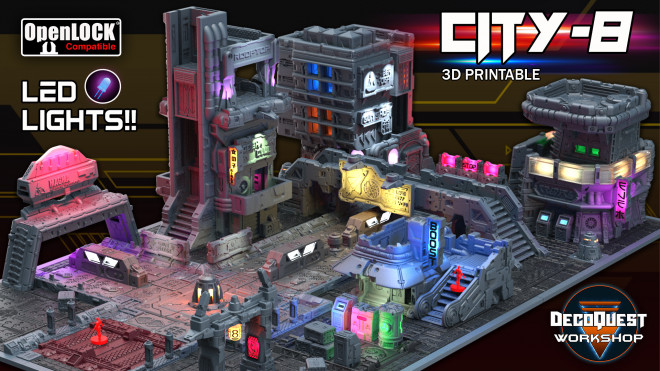 CITY-8 (3D printable)