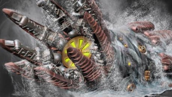The Aronnax Burst From The Seas For Warcradle’s Dystopian Wars
