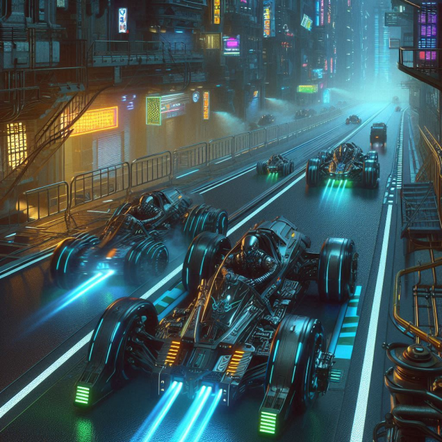 Skirmish Speedway - Cyberpunk Background