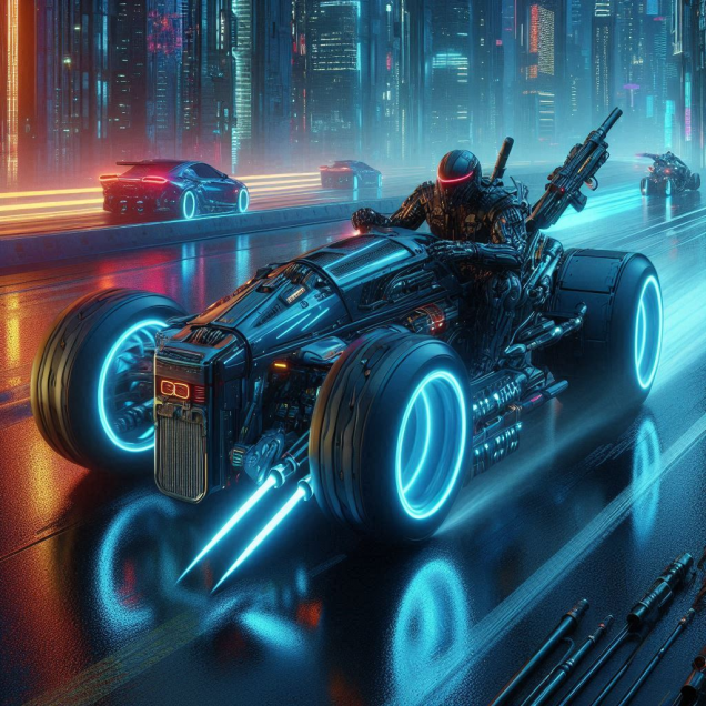 Skirmish Speedway - Cyberpunk Background