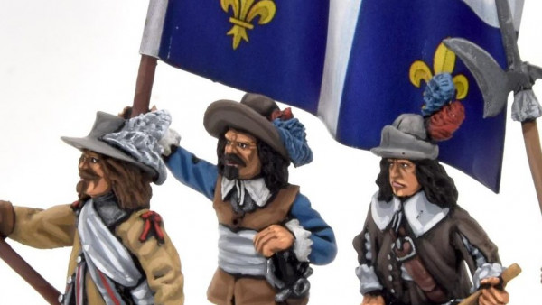 One For All! French Musketeers Marching In From 1898 Miniaturas