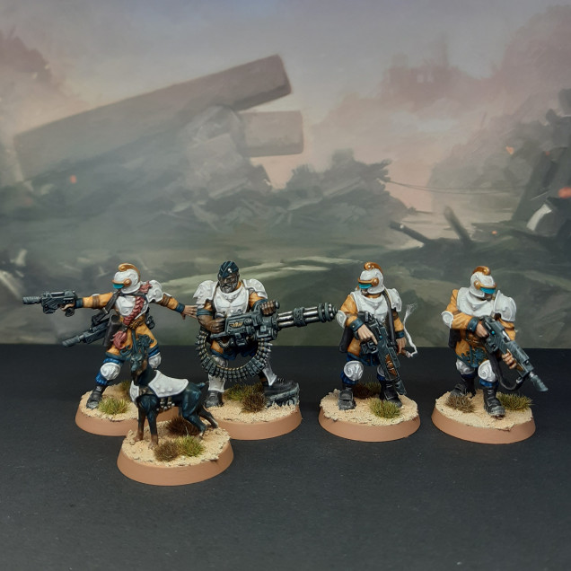 Can't remember the last time I painted some GW 40k figures. I love the design of this Kill Team, and they've made a nice change from recent historical projects.