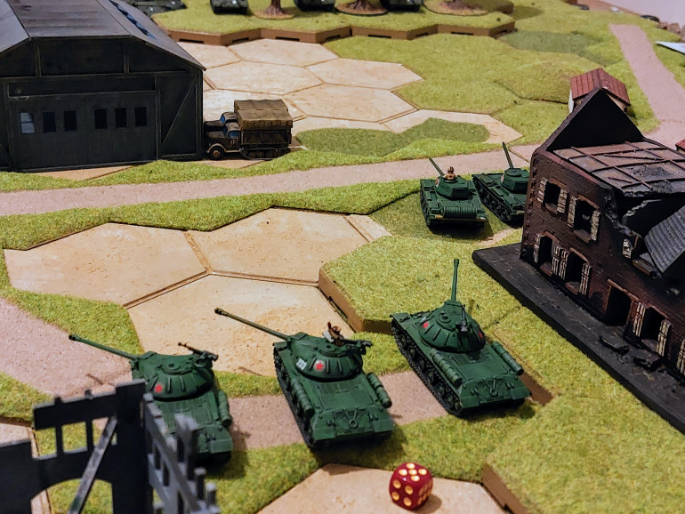 Turn 2, 1st blood but Soviets pull ahead on pts