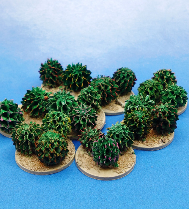 They're a bit big but if I clump a few together it can be an interesting piece of impassable terrain.