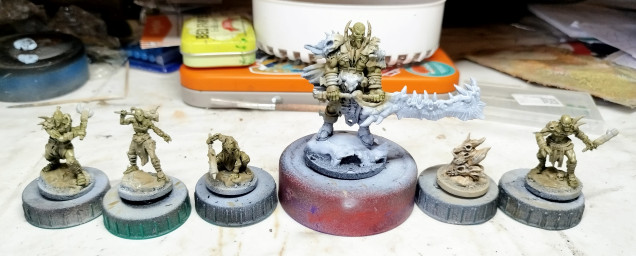 I've started work on 2 copies of the Skullbreaker warband for godtear