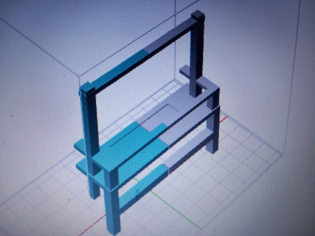 The gallows were tricky because they were built on the steps do are a funny shape but I stuck to designing half and flipping it.