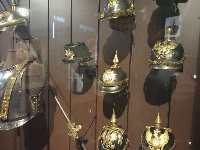 They have a good selection of uniforms from both France and Prussia as well as Bavaria. You always get more cavalry uniforms on display because there is more variety than infantry uniforms.