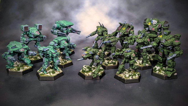 Elmir paints BattleTech