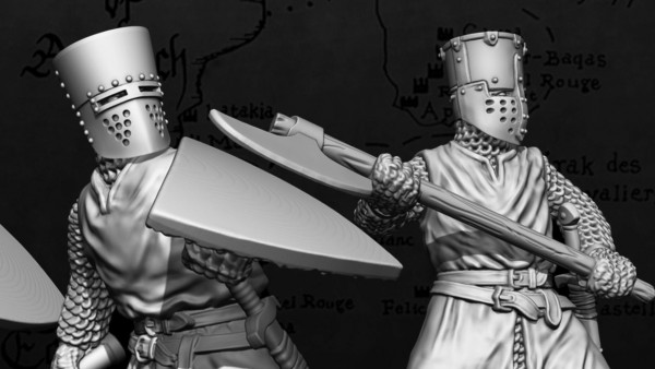 More Medieval Foot Knights Rank Up From Victrix Miniatures