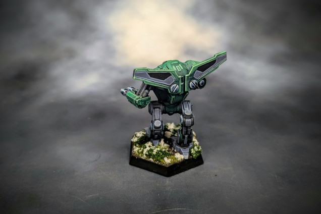 A Dark Age Mech for Clan Jade Falcon: the Hierofalcon Prime!