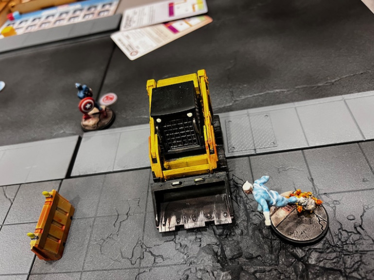 Steve grabbed a Cosmic Cube fragment and moved toward the Extremis Objective on the right flank that Quicksilver was able to move all the way to to gain control.