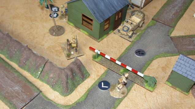 The German dog handler launches an attack with his dog but misses Nigel’s character who will continue his one-man campaign against the German reserves. 