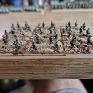 Skirmishers - painted and based, well 50% done