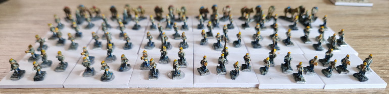 Dismounted cavalry ready to base