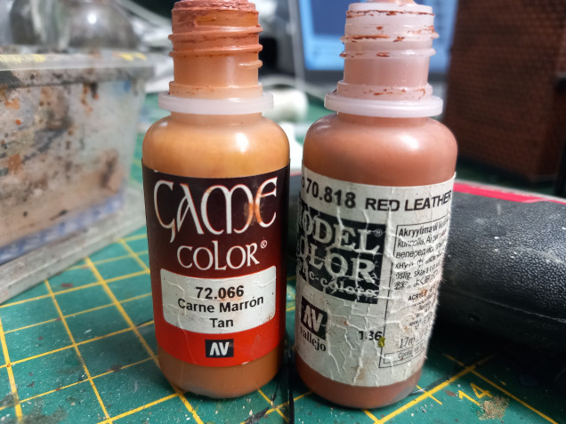 These are the paints I use for my bricks with some grey and blue thrown in.