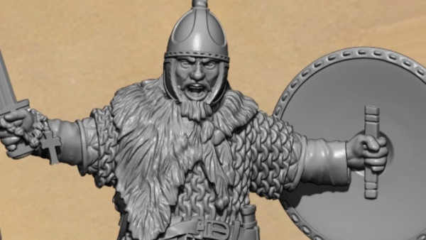 A Mighty Visigoth Leader Previewed By 1898 Miniaturas