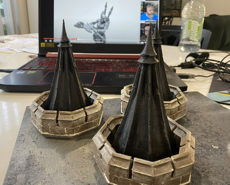 Tower tops and light assembly