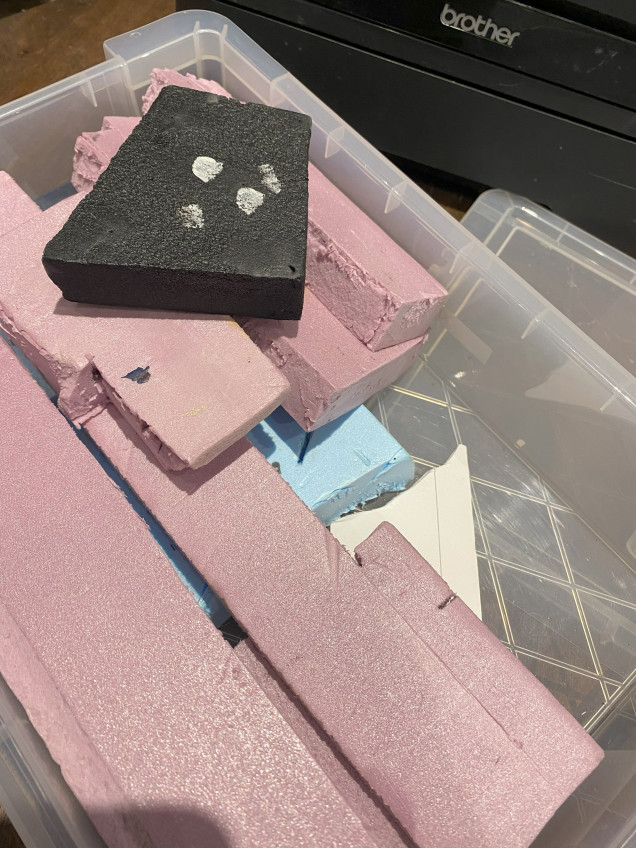 Random pieces of XPS foam 