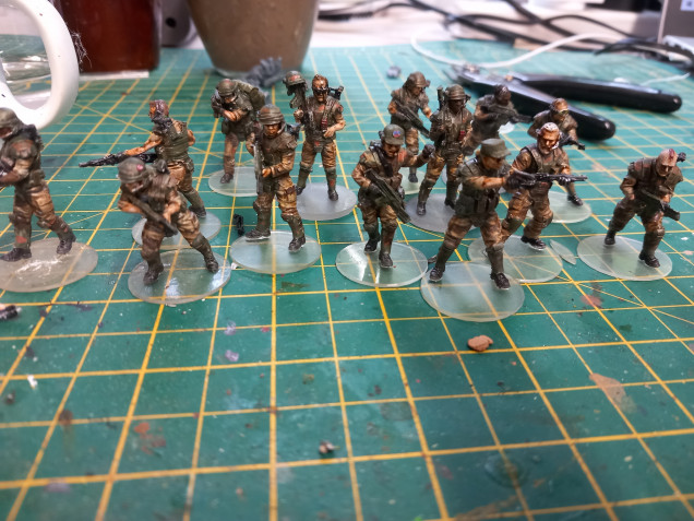 I felt I had enough marines but I saw this lot from skullforge and printed them off. You can get the files for all these chaps and the dead and Wounded for about £8. I thought that was a bargain considering ghe price of other stls out there for marines