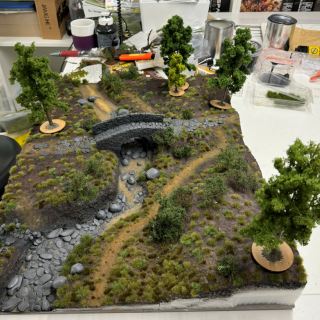 7: Adding grass and vegetation - Board#1