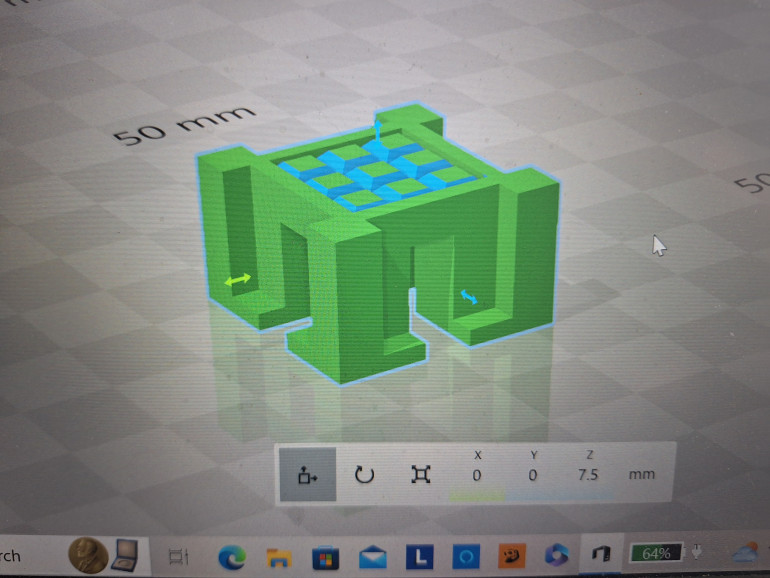 By using blocks, wedges, pyramids etc. I nibble away at the original shape a bit like a sculptor chiseling away at a block of stone to get the shape I want.