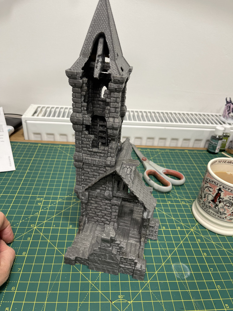 a ruined tower