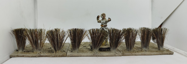 Firstly, I made 3 more of those Tall Grass tiles for Kingdom Death.