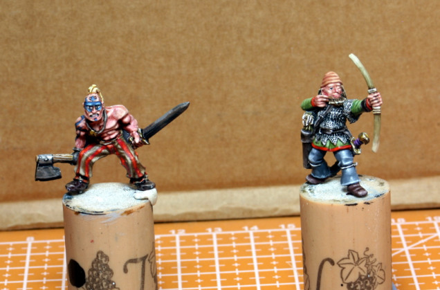 The next two Viking painted up.