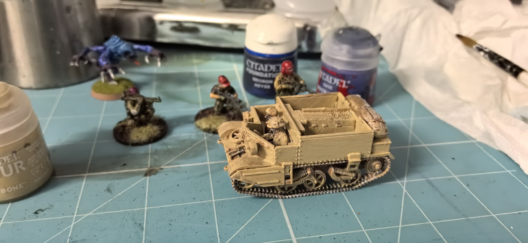 Ruined Farmhouse and a British Bren Gun Carrier