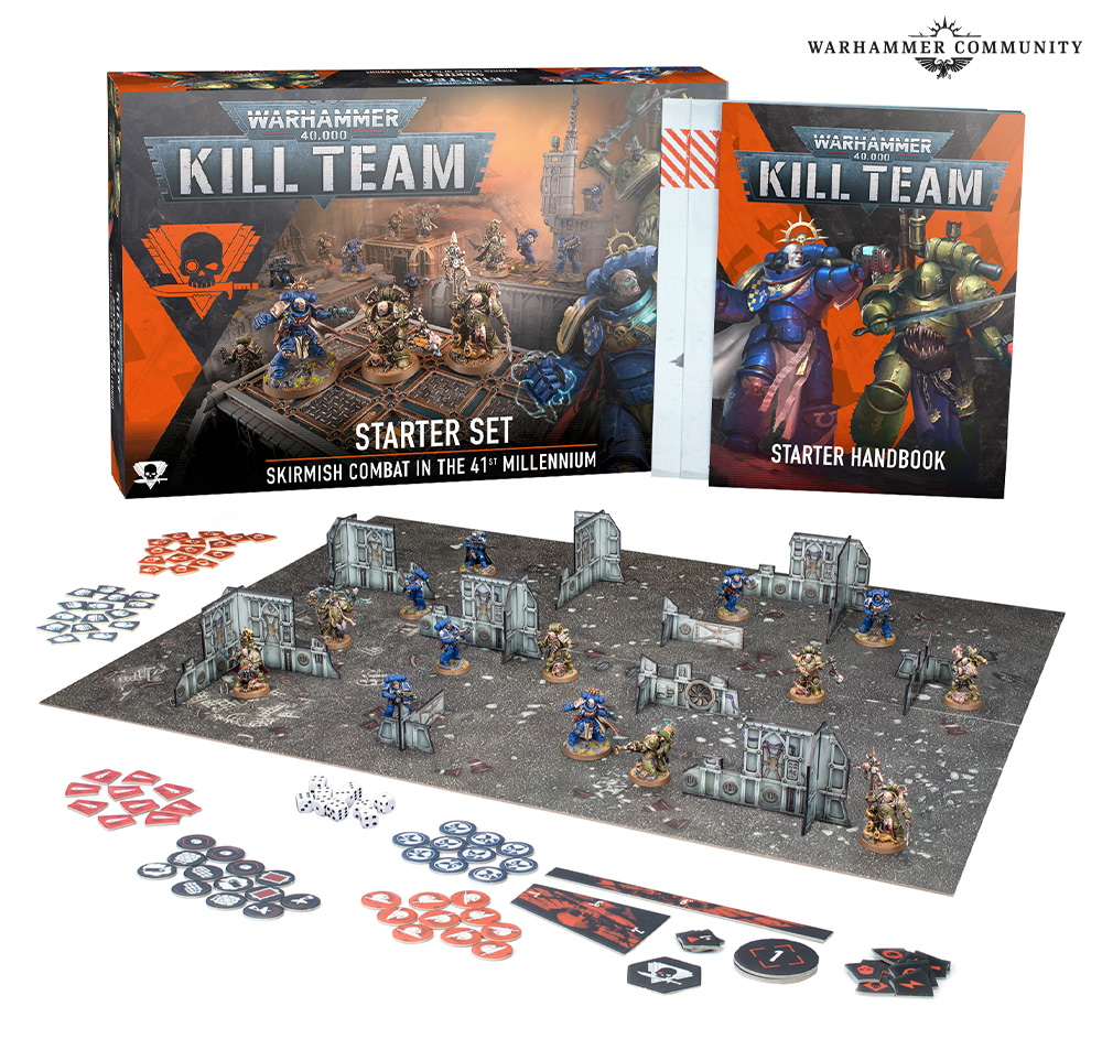 thumbnail image 2 of Warhammer 40k Kill Team Starter Set – Space Marines & Death Guard Miniatures (New On Sprue) 2 of 2