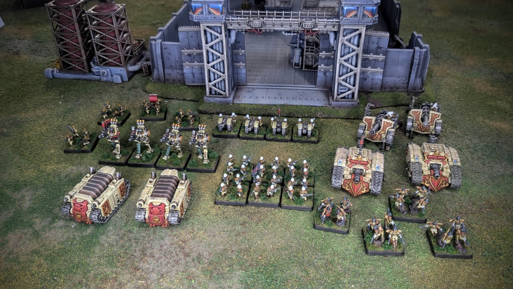 Elmir paints Armoured Clash: Land warfare in the Dystopian Age.