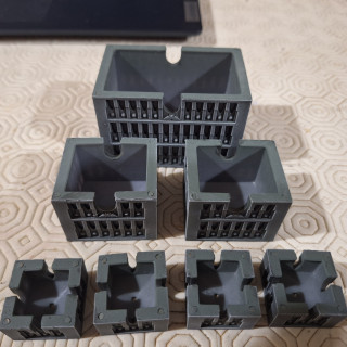 First test print of nesting buildings