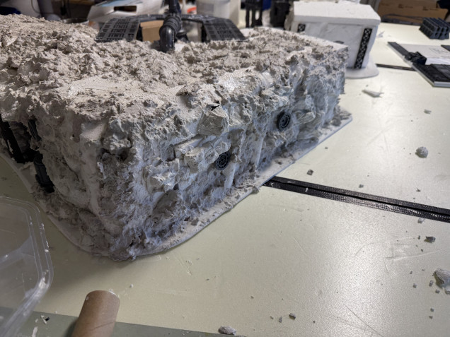 How to: rock faces with cast rocks and modelling compound