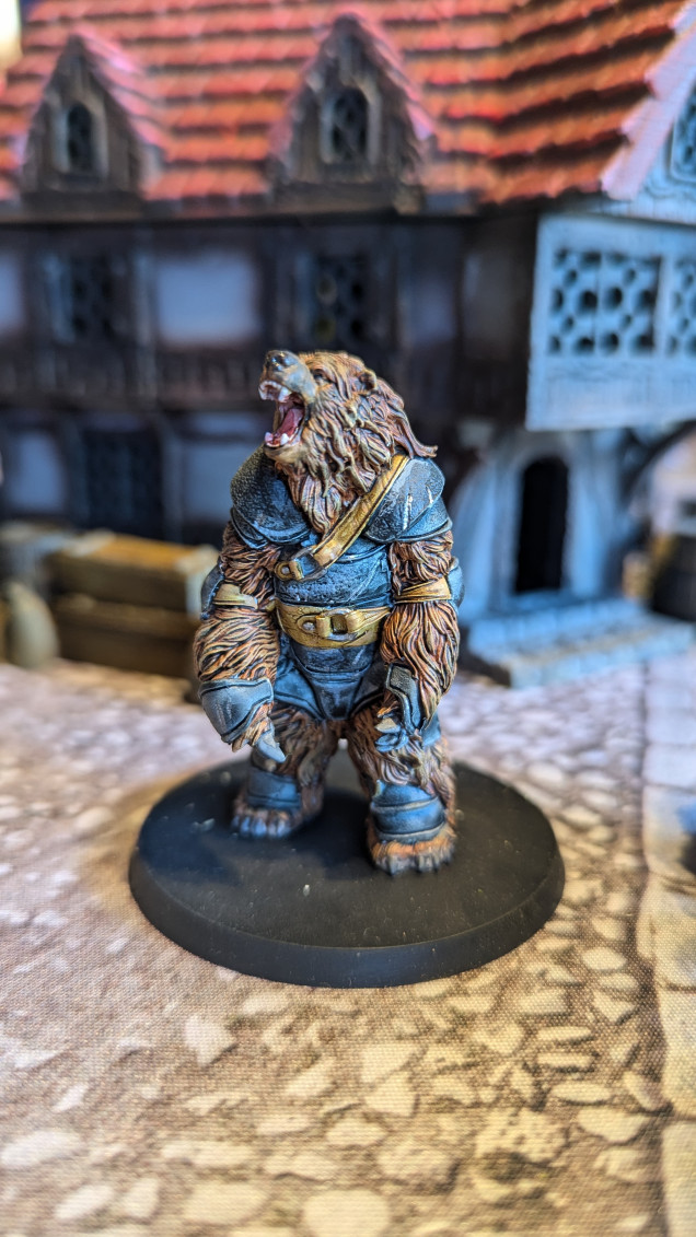 Warhound - Asbjorn..... I know it is a bear but I have wanted to do something with this mini for years!