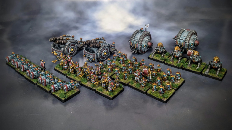 The Chinese force expands! Added some steam bikes, artillery and more automata.