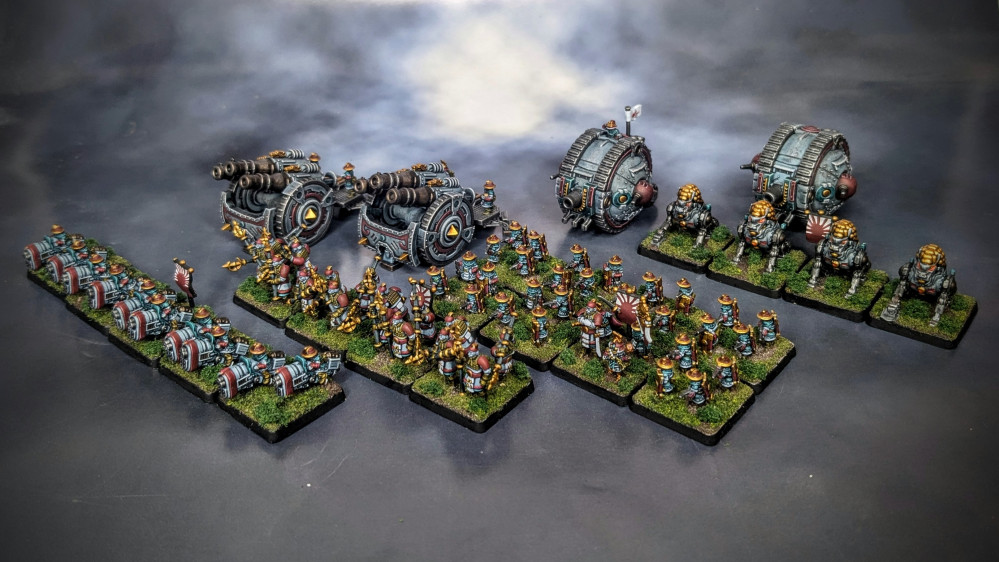 Elmir paints Armoured Clash: Land warfare in the Dystopian Age.