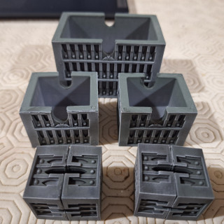 First test print of nesting buildings